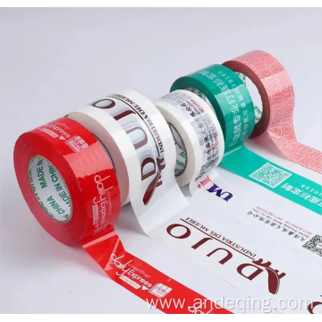 Custom printed clear plastic wrap tapes with logo shipping packaging tape